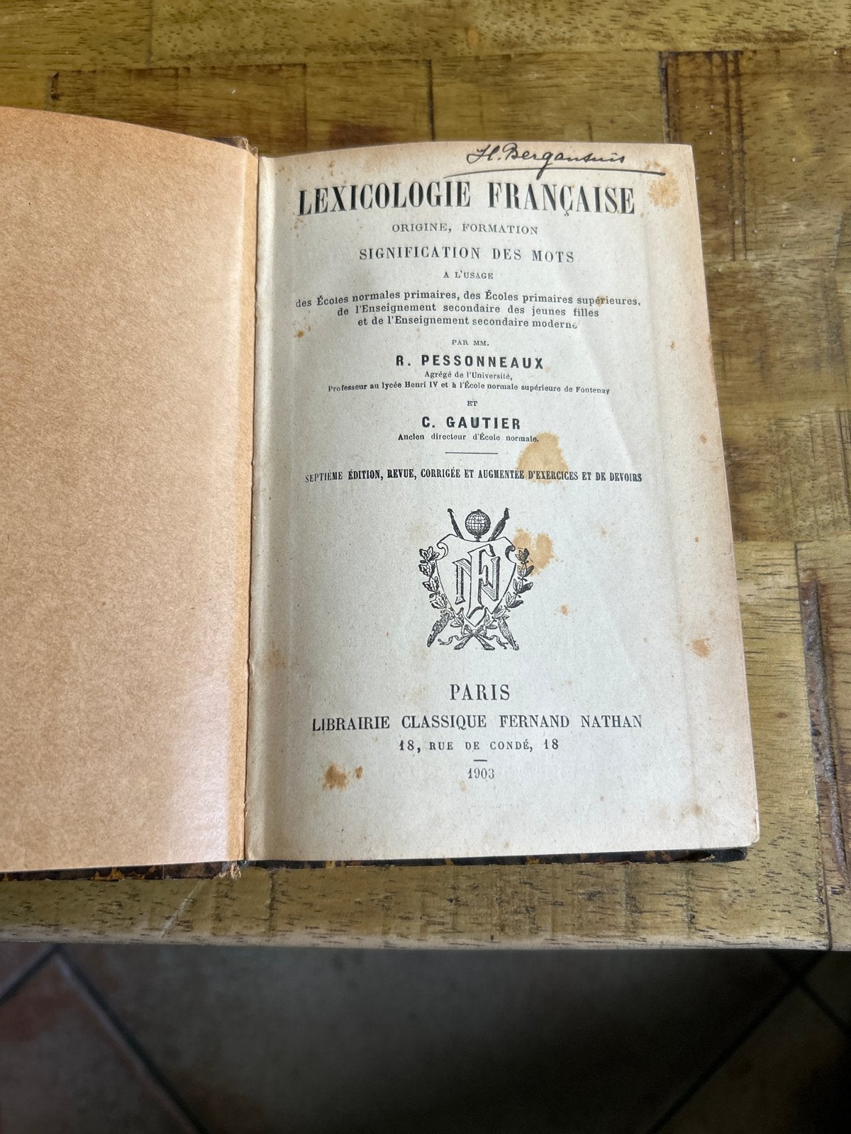 Lexicologie Française - 1903 Editie, Ophalen of Verzenden, Gelezen, Non-fictie