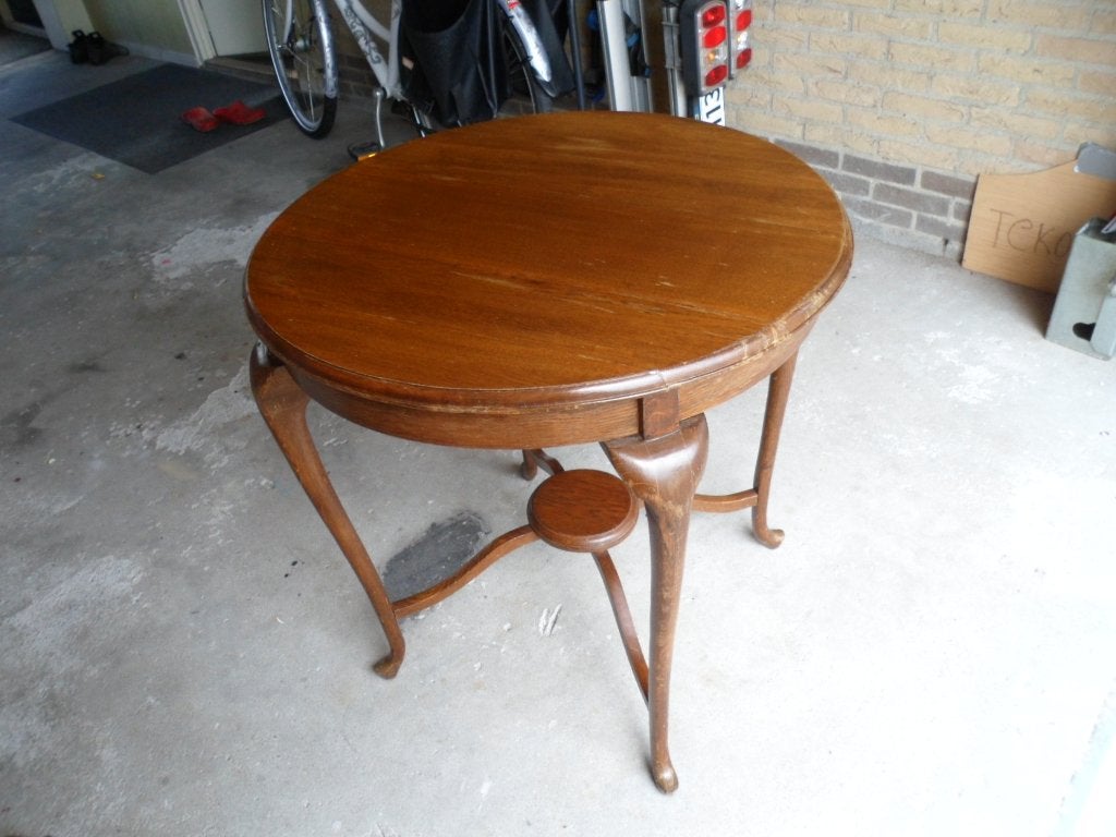 oud tafeltje, Ophalen