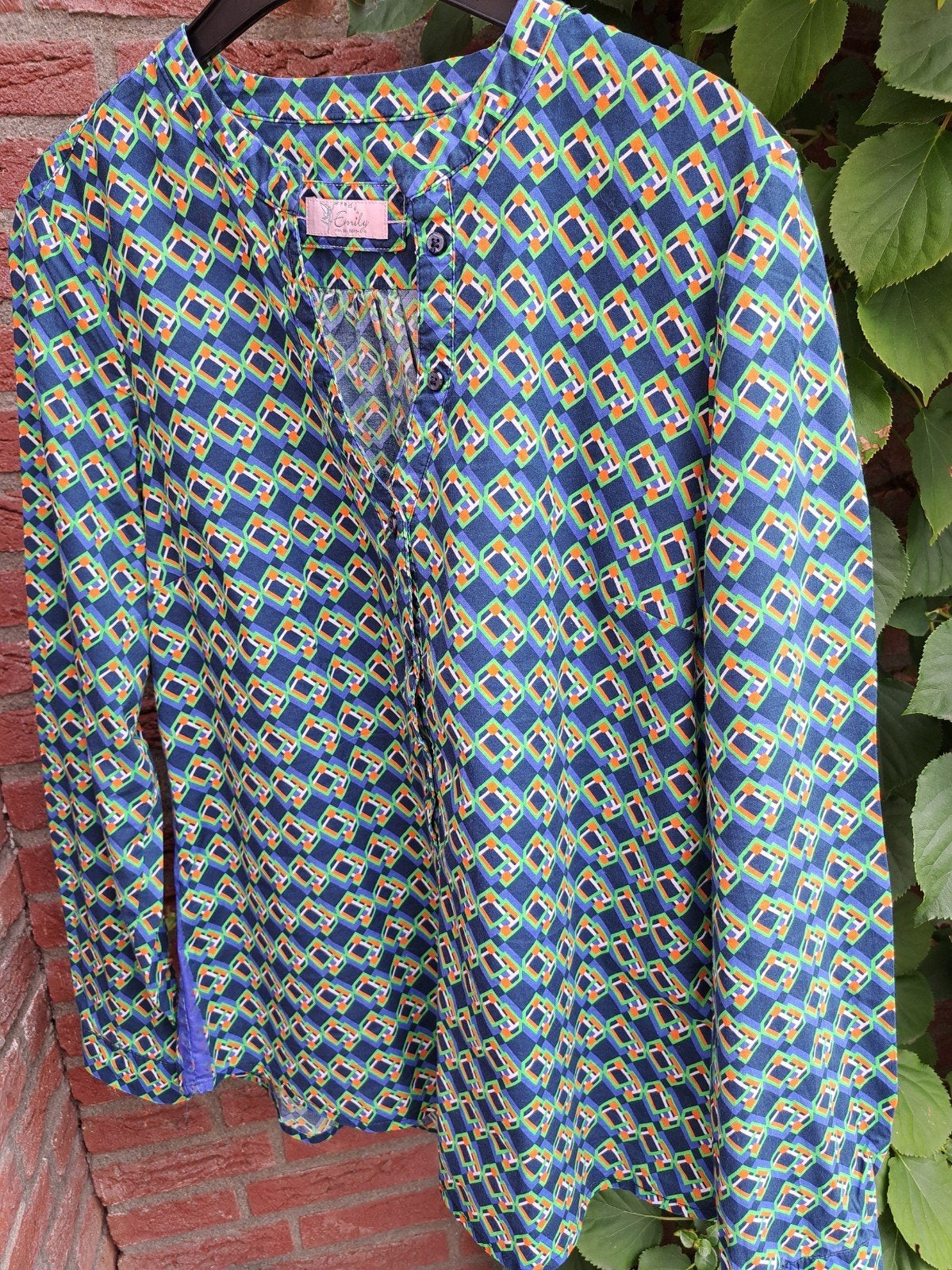 Emily van den Bergh blouse maat 40, Kleding | Dames, Maat 38/40 (M), Blauw, Emily van den Bergh, Ophalen of Verzenden