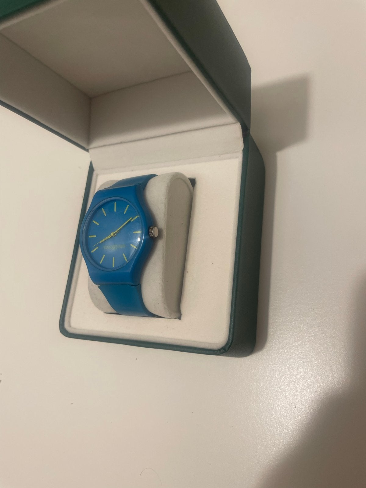 Blauw Swatch Polshorloge - Zo goed als nieuw, Kunststof, Verzenden, Polshorloge, Swatch