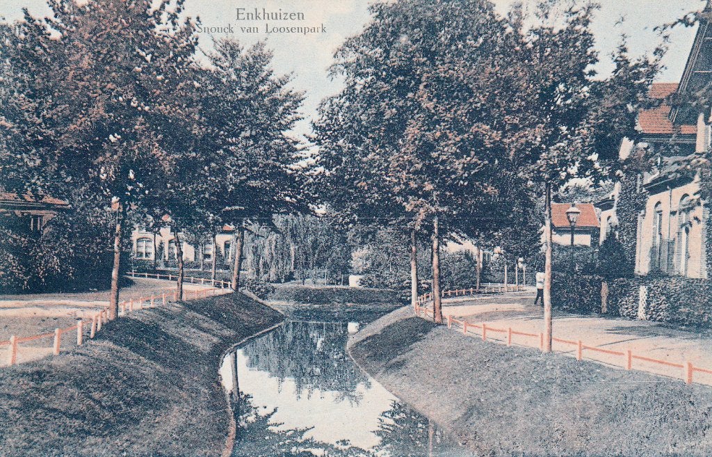 Enkhuizen   -   Snouck van Loosenpark , 1911      =0009=, Ophalen of Verzenden, Voor 1920, Gelopen, Noord-Holland