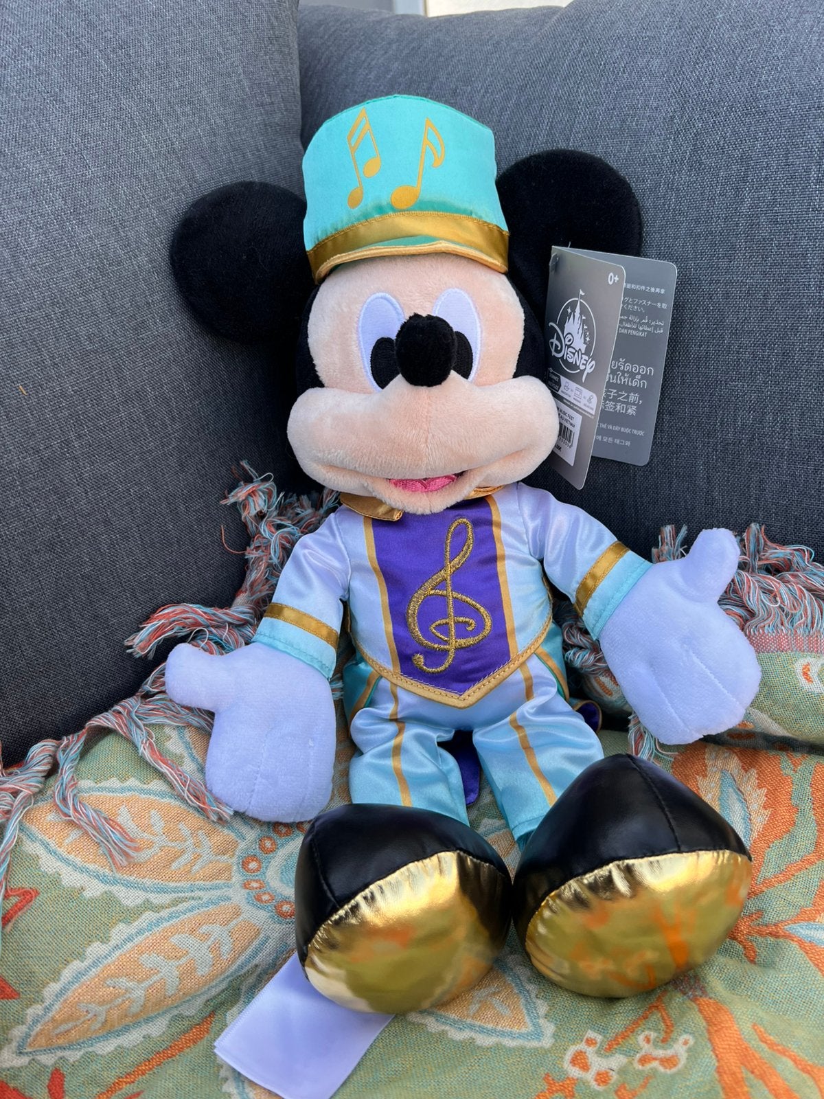 Disneyland Parijs Mickey mouse music festival, Verzenden, Mickey Mouse, Nieuw, Knuffel