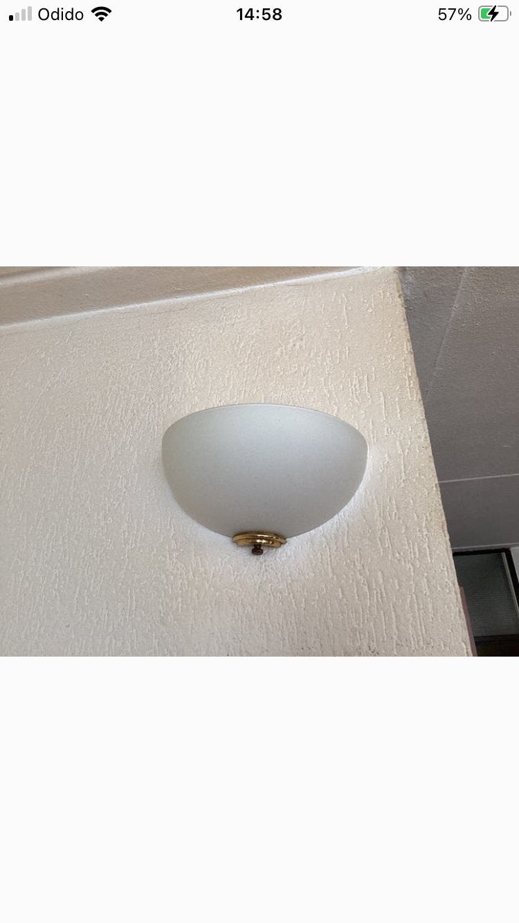 Wandlampen (2) - melkglas, Huis en Inrichting, Ophalen, Zo goed als nieuw