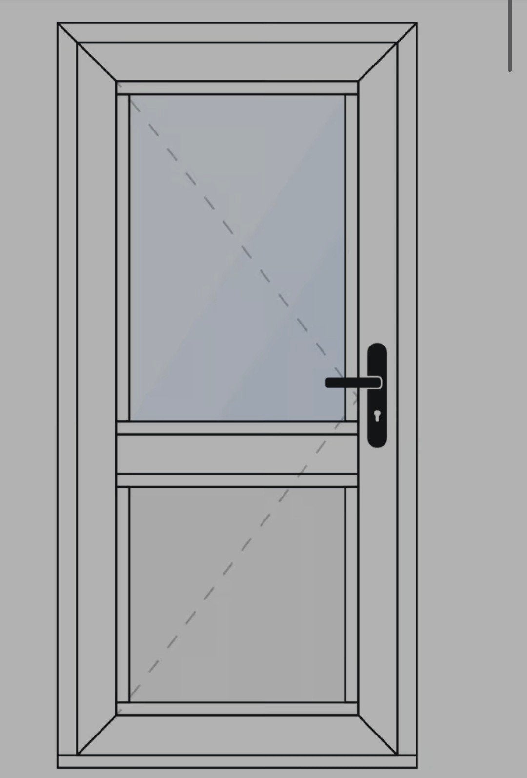 aluminium kozijnen met deur gezocht, Ophalen, Buitendeur, 200 tot 215 cm