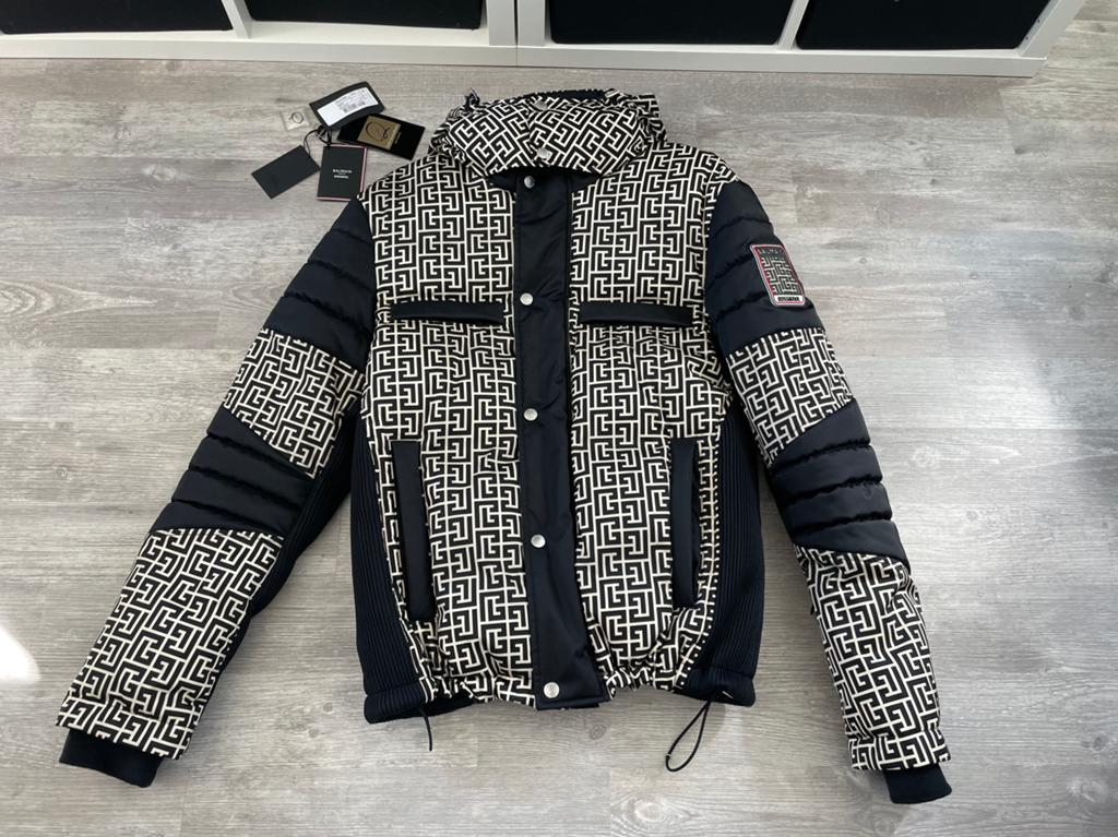 Balmain X Rossignol Ski Jacket Black White Size 46, Ophalen of Verzenden, Nieuw, Maat 46 (S) of kleiner, Zwart