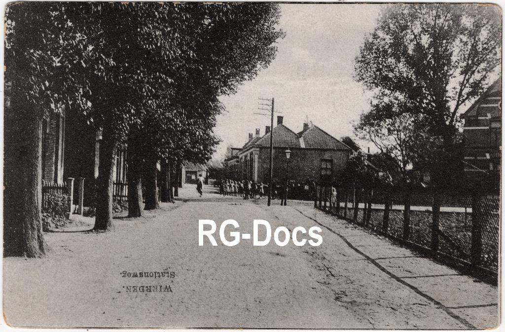 Ansichtkaart - Briefkaart Trein Stationsweg Wierden - 1927, Ophalen of Verzenden, 1920 tot 1940, Gelopen, Overijssel