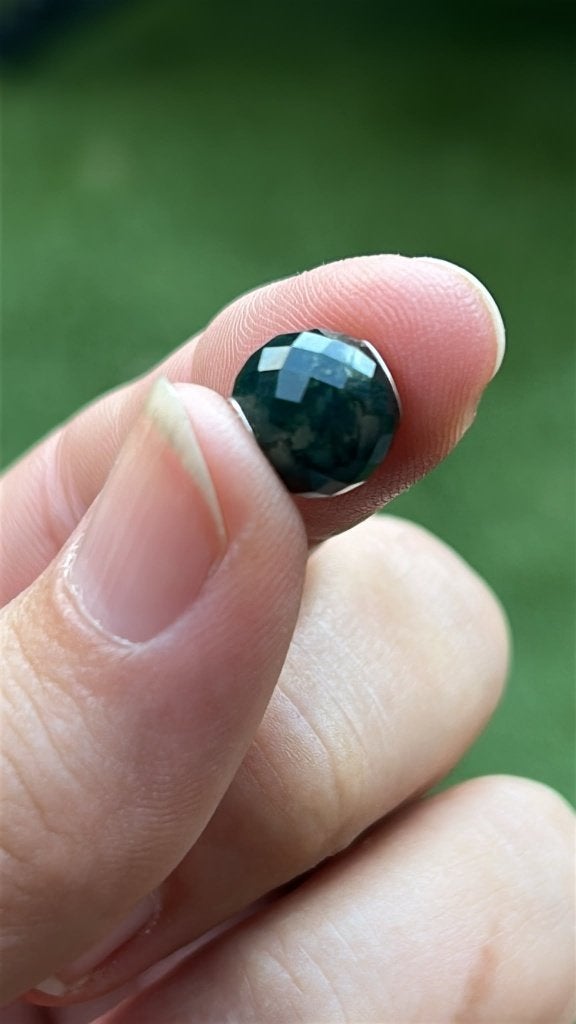 Trollbeads edelsteen bead zilver-groene chalcedoon, Sieraden, Tassen en Uiterlijk, Zo goed als nieuw, Trollbeads, 1 bedel, Edelsteen
