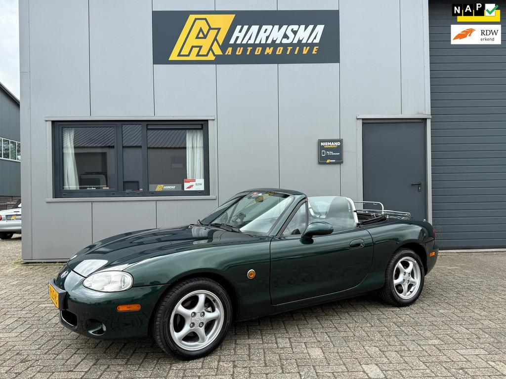 Mazda MX-5 1.6i Exclusive | Airco | Liefhebbers auto | Uniek, Auto's, Zwart, 4 cilinders, Cabriolet, Bedrijf