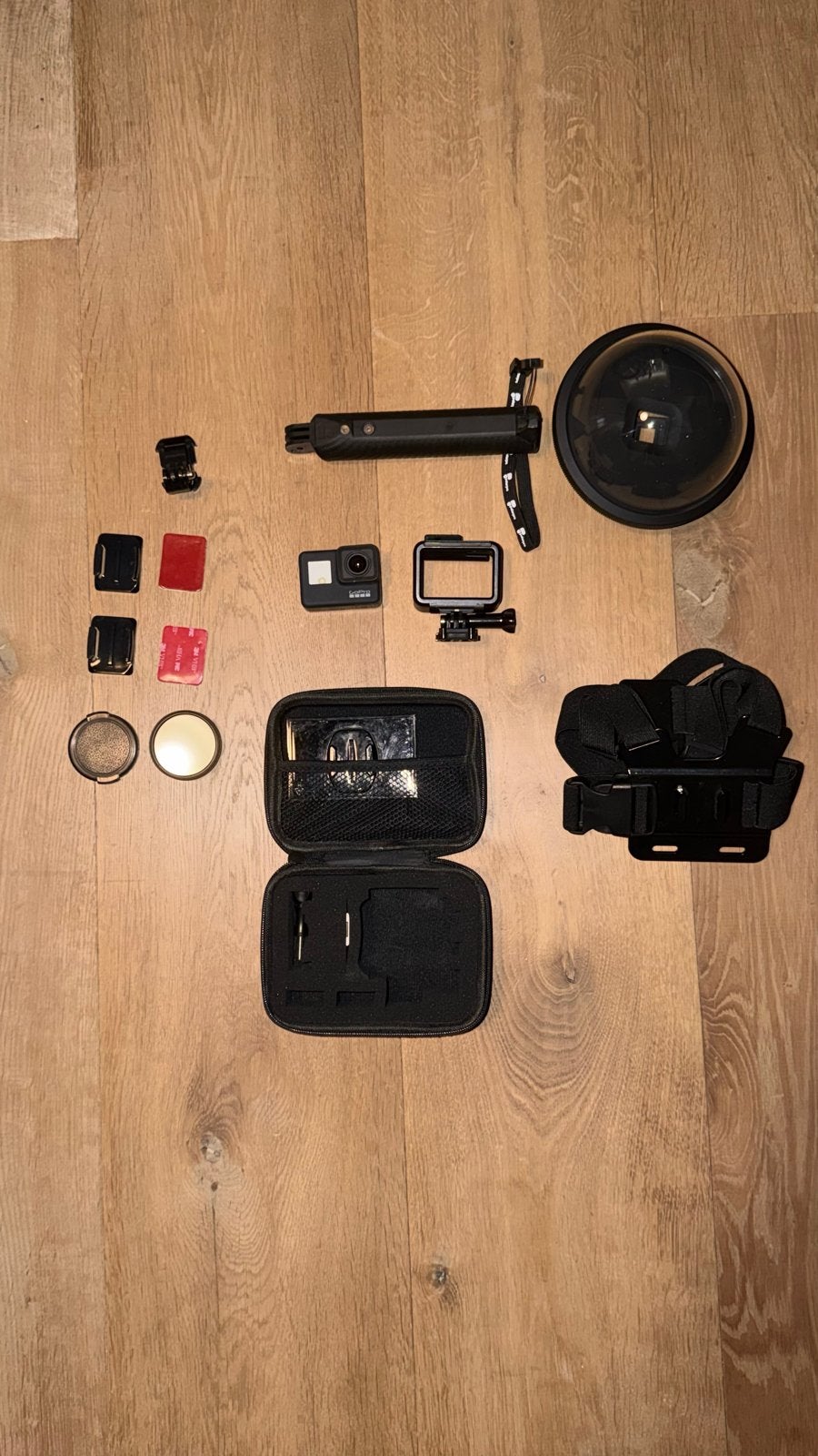 GoPro Hero 7 Black met Dome Lens en Accessoires, Ophalen of Verzenden, Gebruikt, GoPro