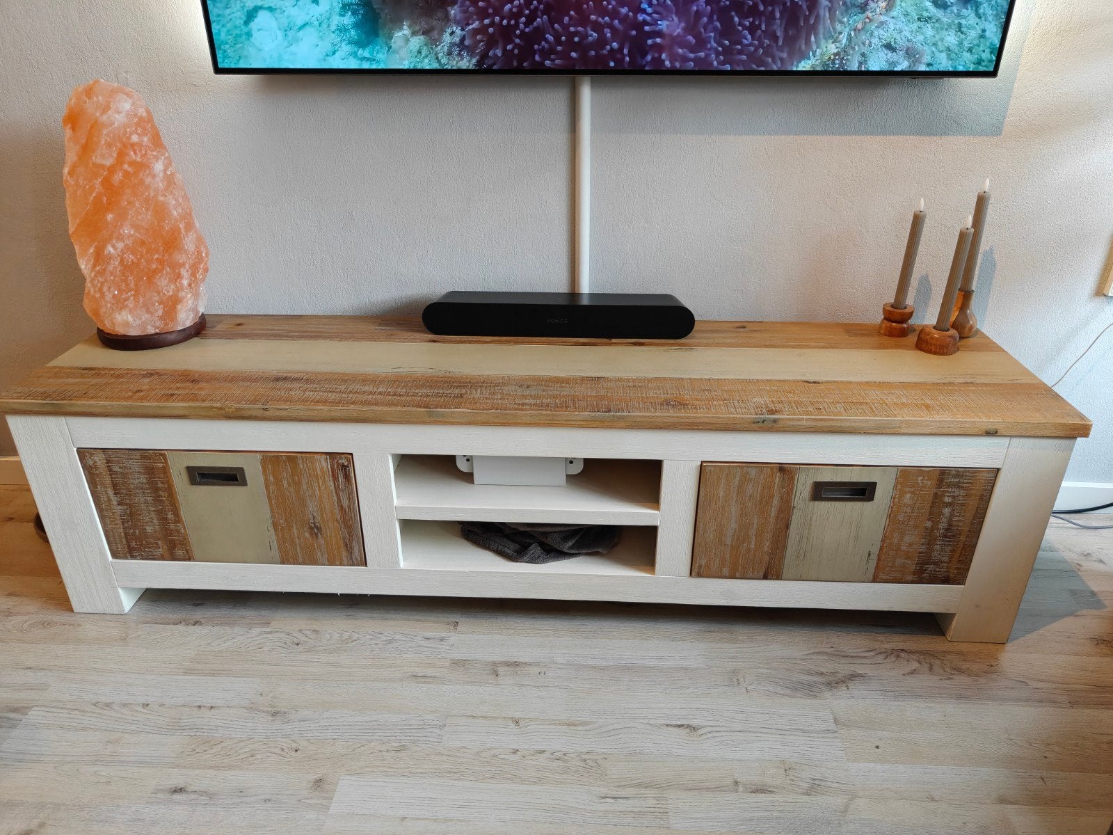 TV-meubel 185 cm breed, Huis en Inrichting, Gebruikt, 150 tot 200 cm, Minder dan 100 cm, 25 tot 50 cm