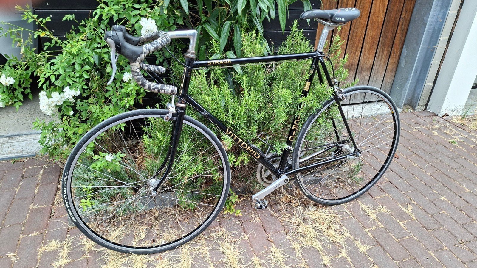 Racefiets Vittorio Strada frame 60 cm, 28 inch, Gebruikt, Staal, Velgrem
