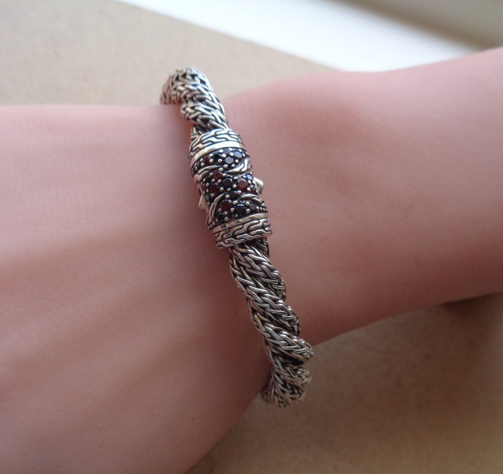 zilveren JOHN HARDY armband [094], Sieraden, Tassen en Uiterlijk, Verzenden, Zo goed als nieuw, Zilver, Zilver