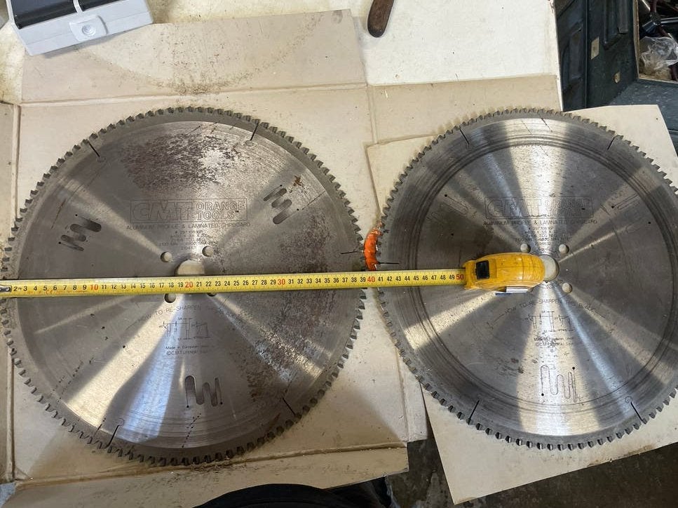 2x CMT Orange Tools Cirkelzaagblad Ø400mm Aluminium/Spaanpla, Ophalen, Gebruikt, Cirkelzaag, 70 mm of meer