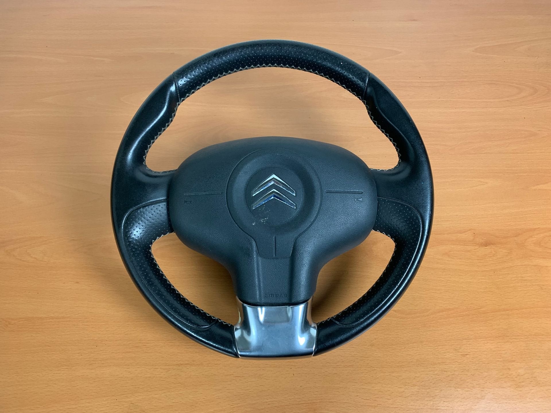stuurwiel citroen C3 picasso Leer met airbag 96848990 2008+, Gebruikt, -, Ophalen of Verzenden, -