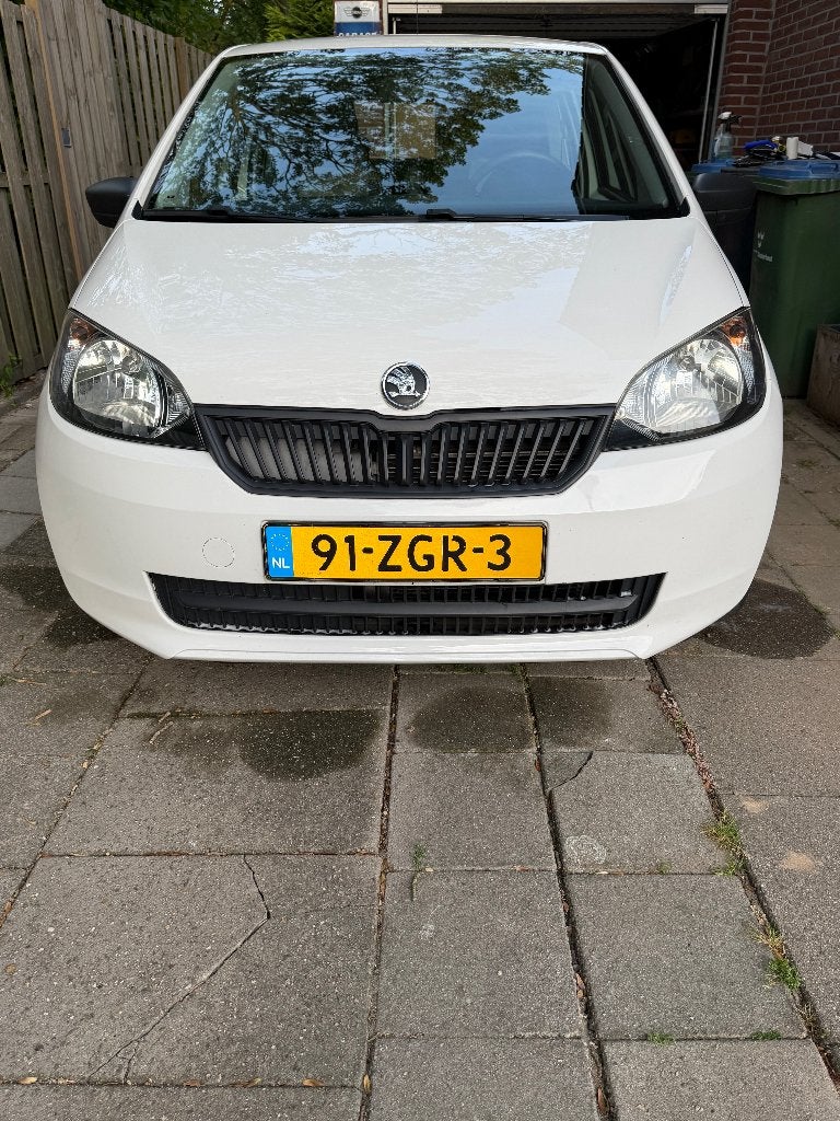 Skoda Citigo 1.0 T 44KW 2012 Wit, Auto's, Skoda, Voorwielaandrijving, 840 kg, 4 stoelen, Wit
