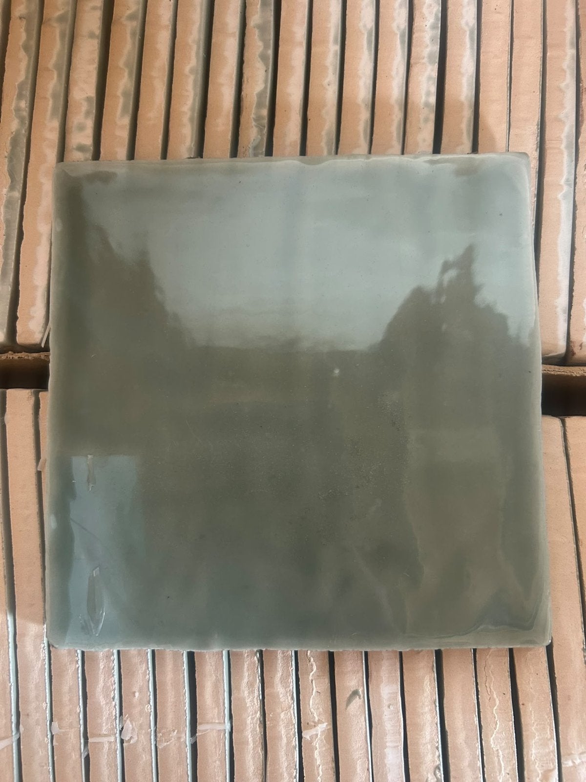 Spaamse Keramische Wandtegels - Groen (Nieuw van Intercodam), Ophalen, Nieuw, Minder dan 20 cm, Minder dan 5 m²