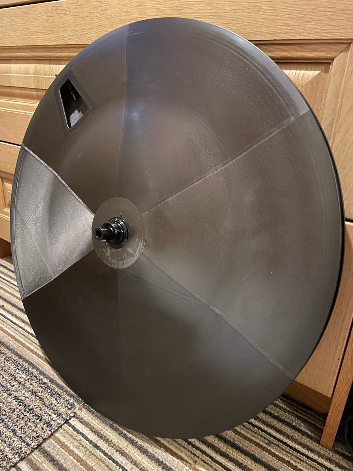 Lenticular carbon disc wheel. Tijdritfiets triatlon, TL 960g, Wiel, Ophalen of Verzenden, Zo goed als nieuw, Tijdrit-/triatlonfiets