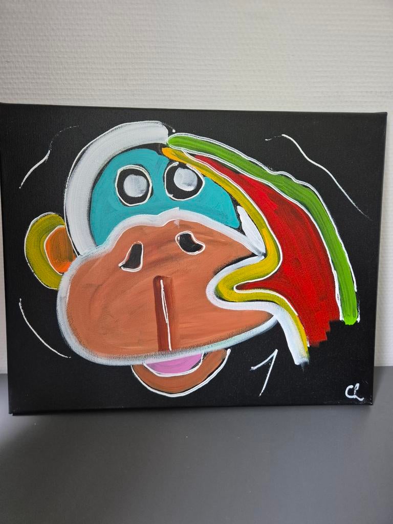 Schilderij Monkey Business, Ophalen