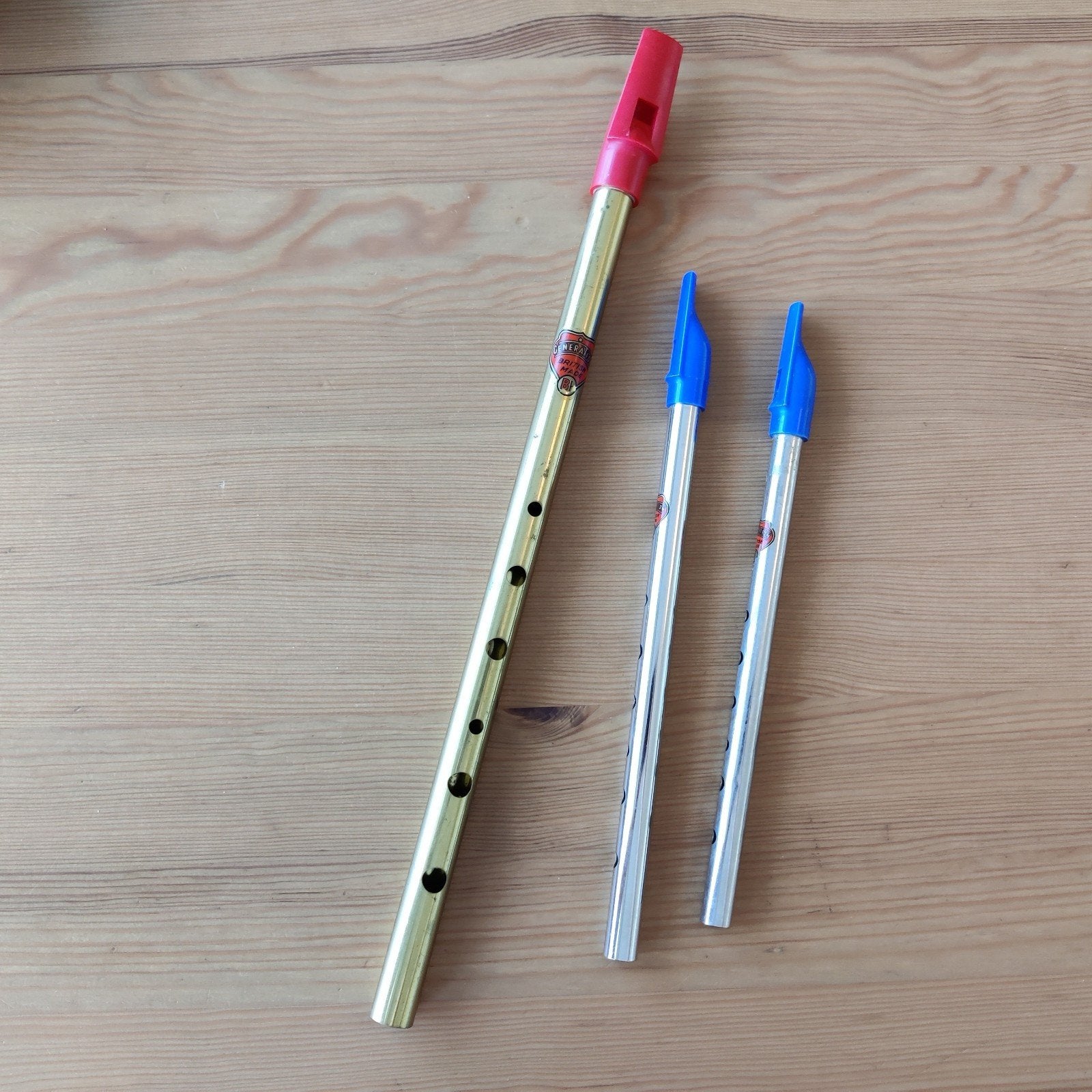 3 tin whistles (F, G, Bb) van Generation, Muziek en Instrumenten, Blaasinstrumenten | Dwarsfluiten en Piccolo's, Ophalen of Verzenden