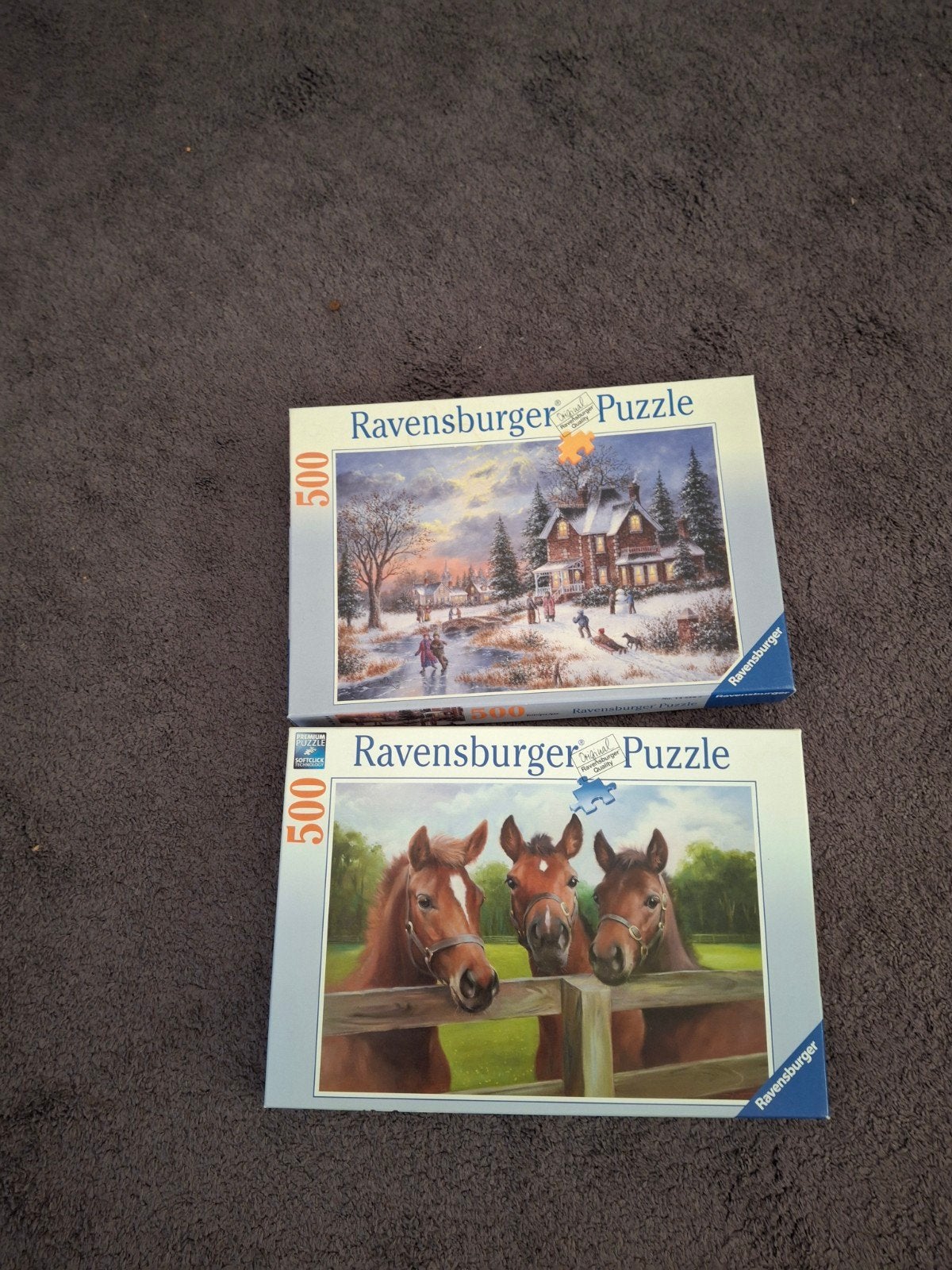 2 puzzels. Ravensburger., Hobby en Vrije tijd, Denksport en Puzzels, Ophalen of Verzenden, 500 t/m 1500 stukjes