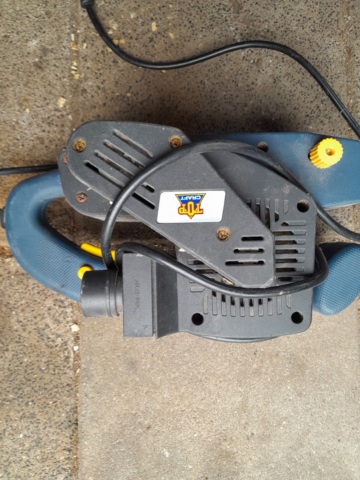 Top Craft Bandschuurmachine 810W - Gebruikt, Doe-het-zelf en Verbouw, Gereedschap | Schuurmachines, Ophalen, Gebruikt, 600 tot 1200 watt