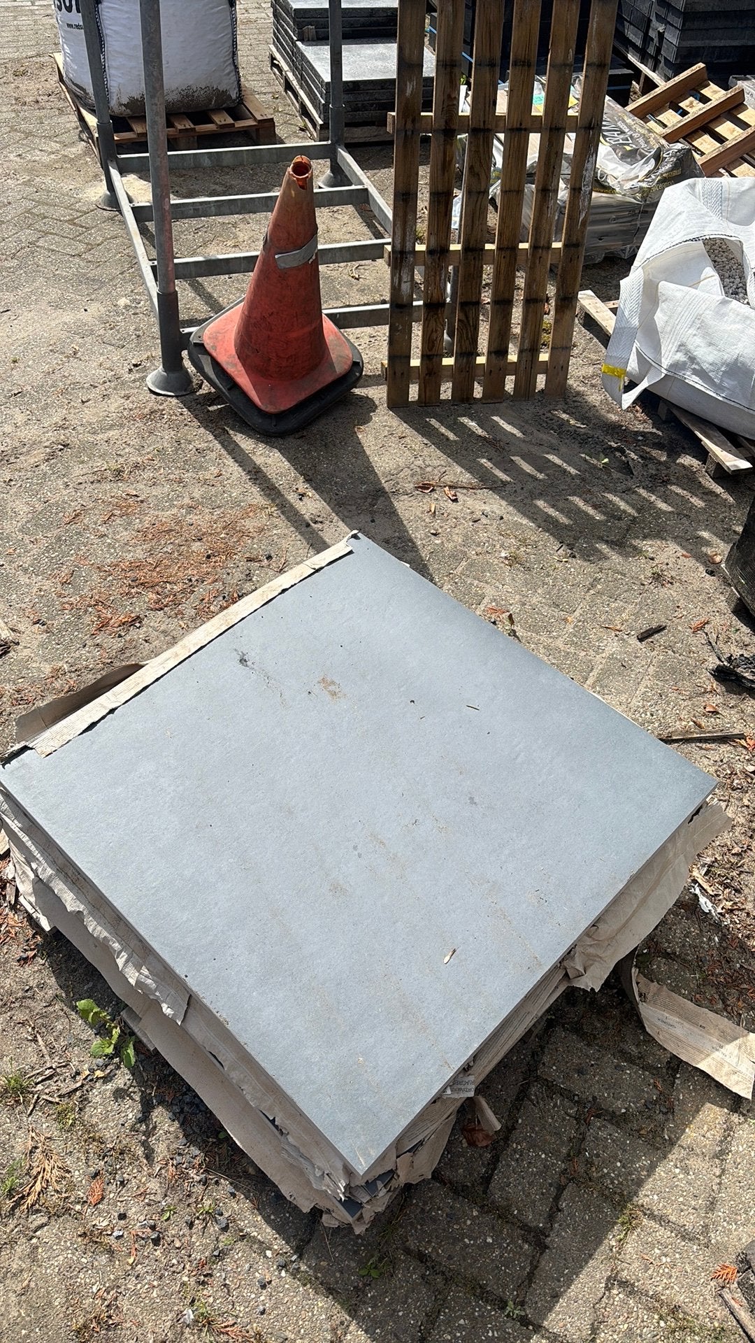 Keramische tegel 90x90 cm, 6 stuks, Tuin en Terras, Ophalen, Zo goed als nieuw, Keramiek, Terrastegels