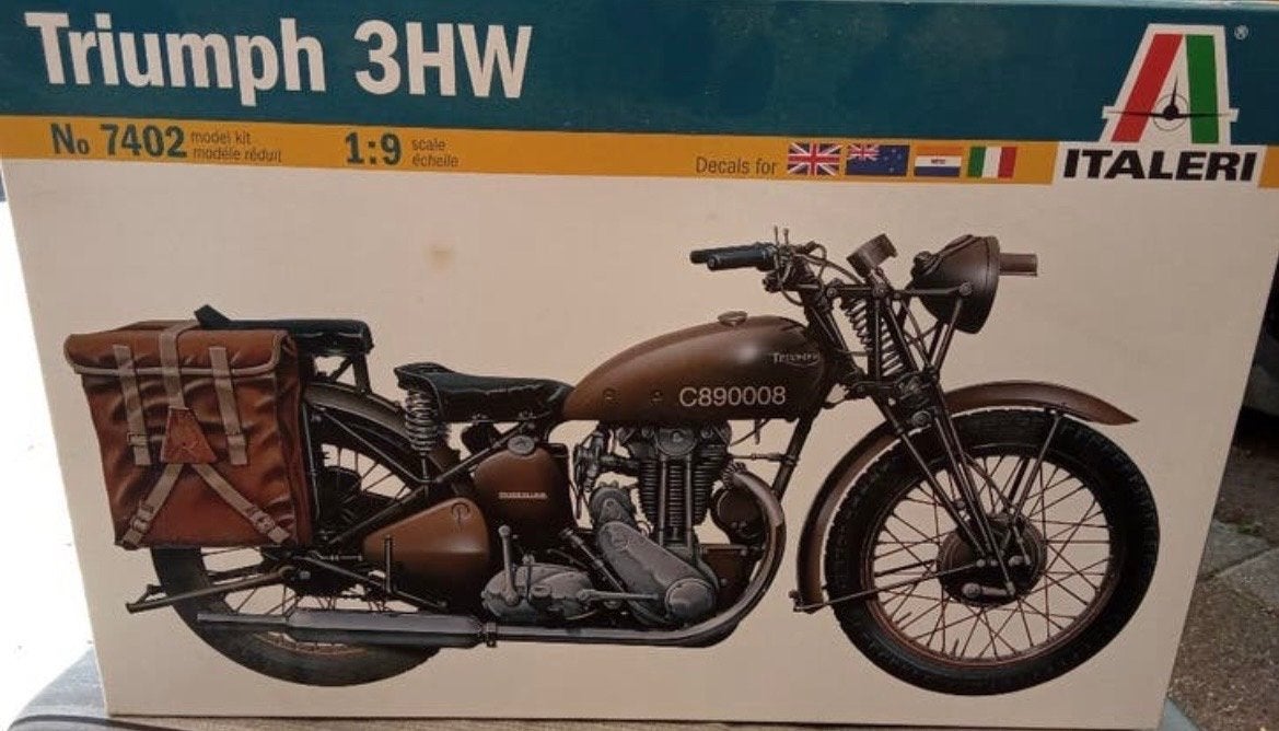 Italeri Triumph 3HW schaalmodel 1:9, Hobby en Vrije tijd, Modelbouw | Auto's en Voertuigen, Italeri, Nieuw, Ophalen of Verzenden