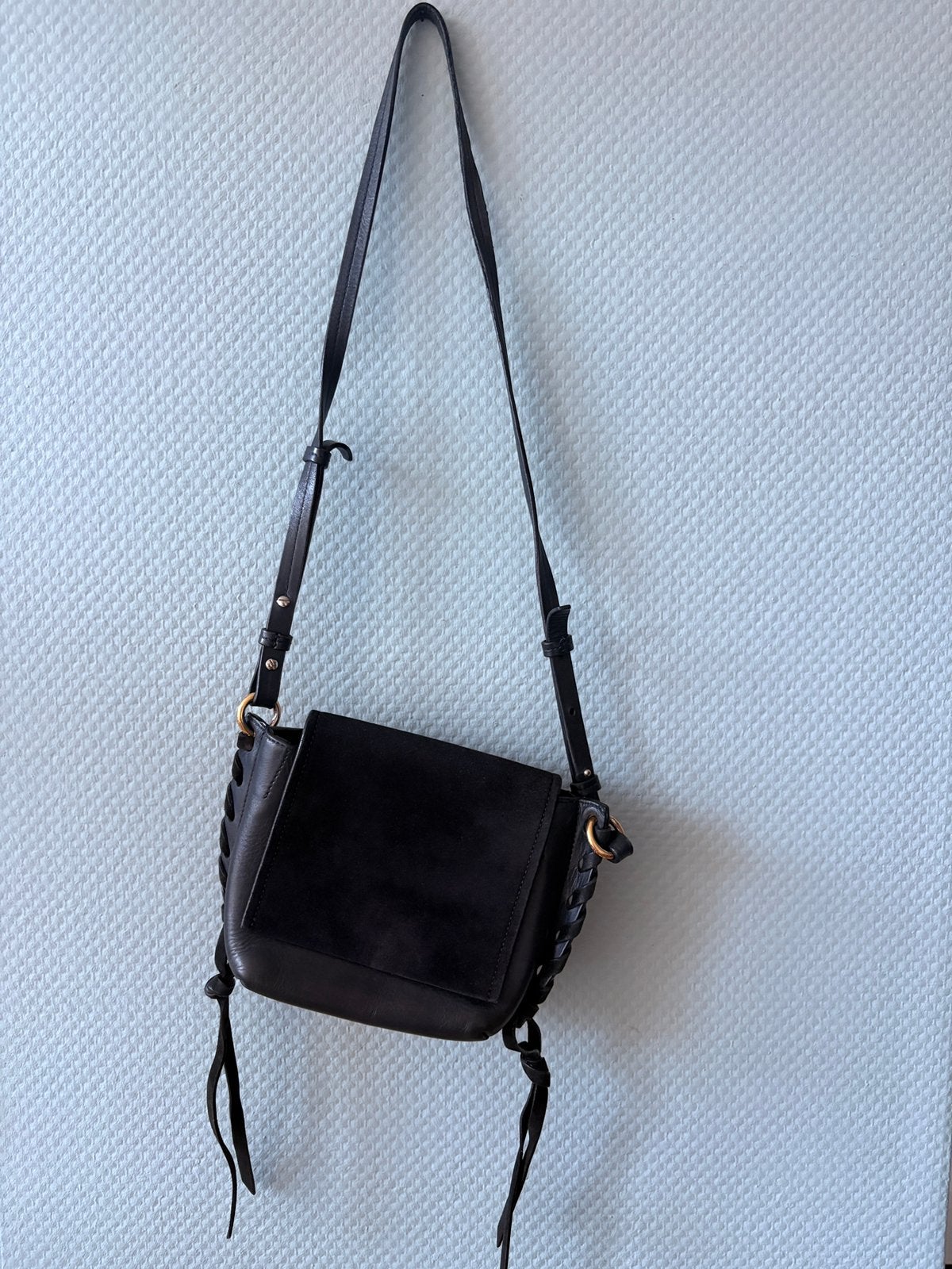 Isabel Marant Kleny Crossbody tas - Leer, Ophalen of Verzenden, Zo goed als nieuw, Zwart, Leer