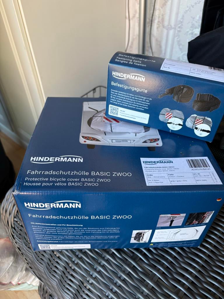 HINDERMANN Fietsbeschermhoes BASIC ZWOO + Bevestigingsgurten, Ophalen, Nieuw, Overige typen, Minder dan 20 kg