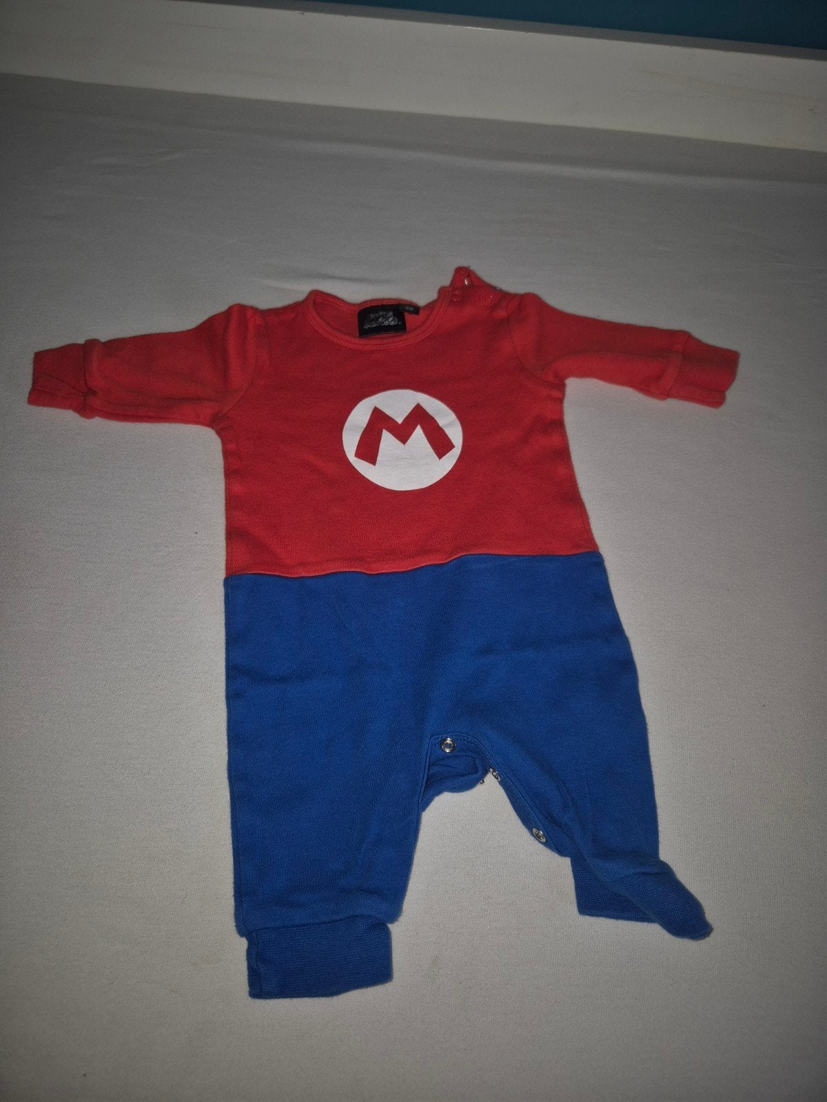 Boxpakje Mario rood/blauw maat 56, Gebruikt, Jongetje of Meisje, Ophalen of Verzenden, Pakje