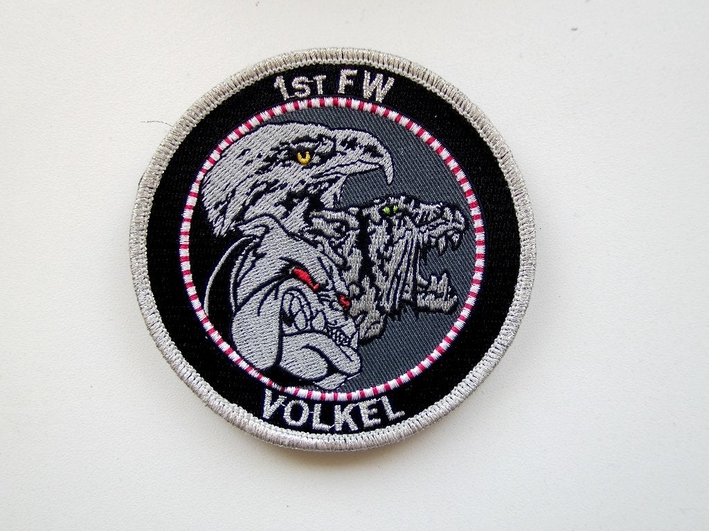 Patch RNLAF 1st Fighter Wing Volkel AFB, Verzenden, Luchtmacht, Nederland, Embleem of Badge