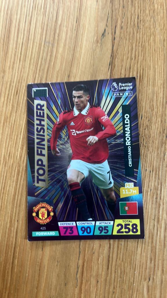 Ronaldo voetbal kaart premier league 2023 panini, Ophalen, Zo goed als nieuw, Plaatje