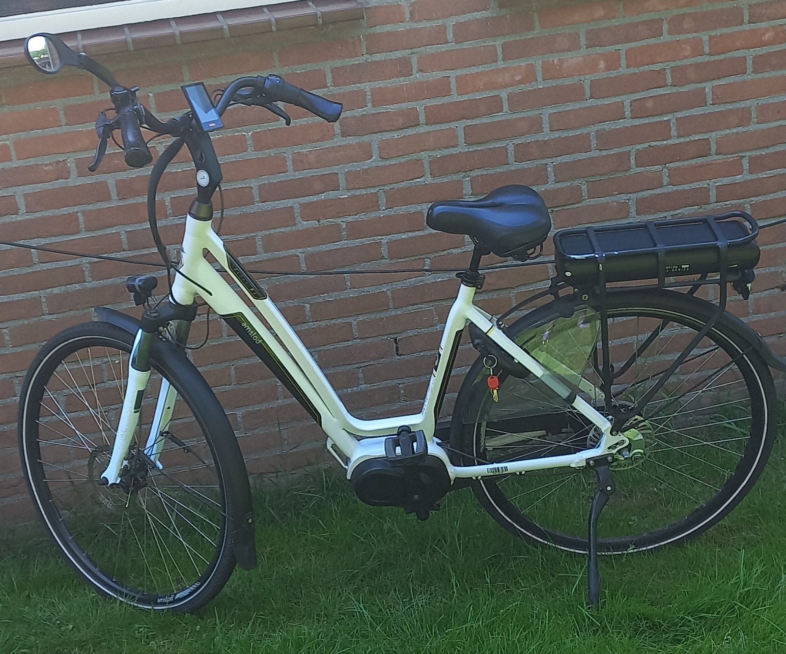 Amslod E-bike - 2019 model, goede staat, Fietsen en Brommers, Elektrische fietsen, Ophalen, Gebruikt, 30 tot 50 km per accu, Overige merken