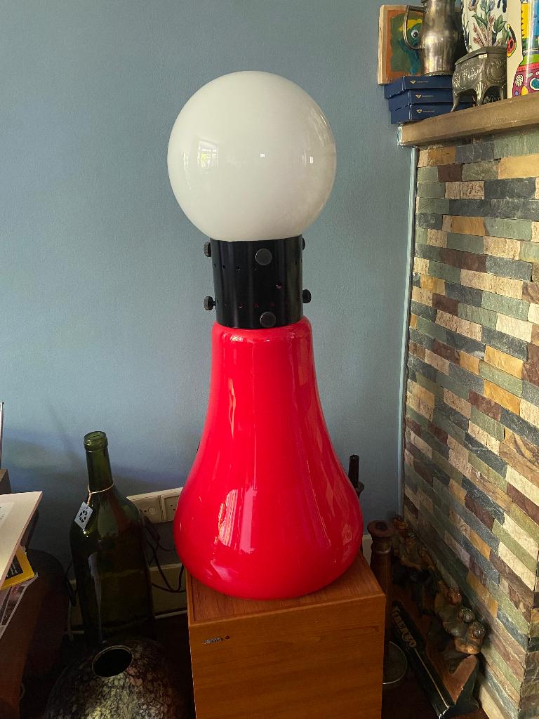 Design lamp 1970 - Mazzega Design lamp 1970 Carlo Nason, Gebruikt, Vintage, Glas, Minder dan 100 cm