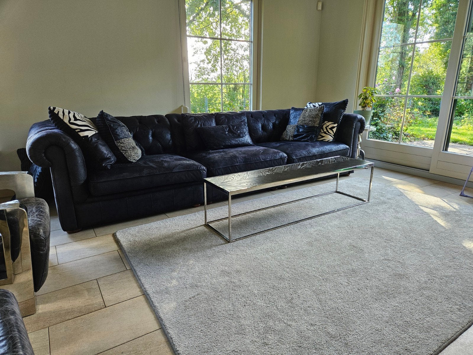 Richmond Interiors Salontafel Black Bone Design Nieuw, Minder dan 50 cm, Nieuw, 150 tot 200 cm, Ophalen