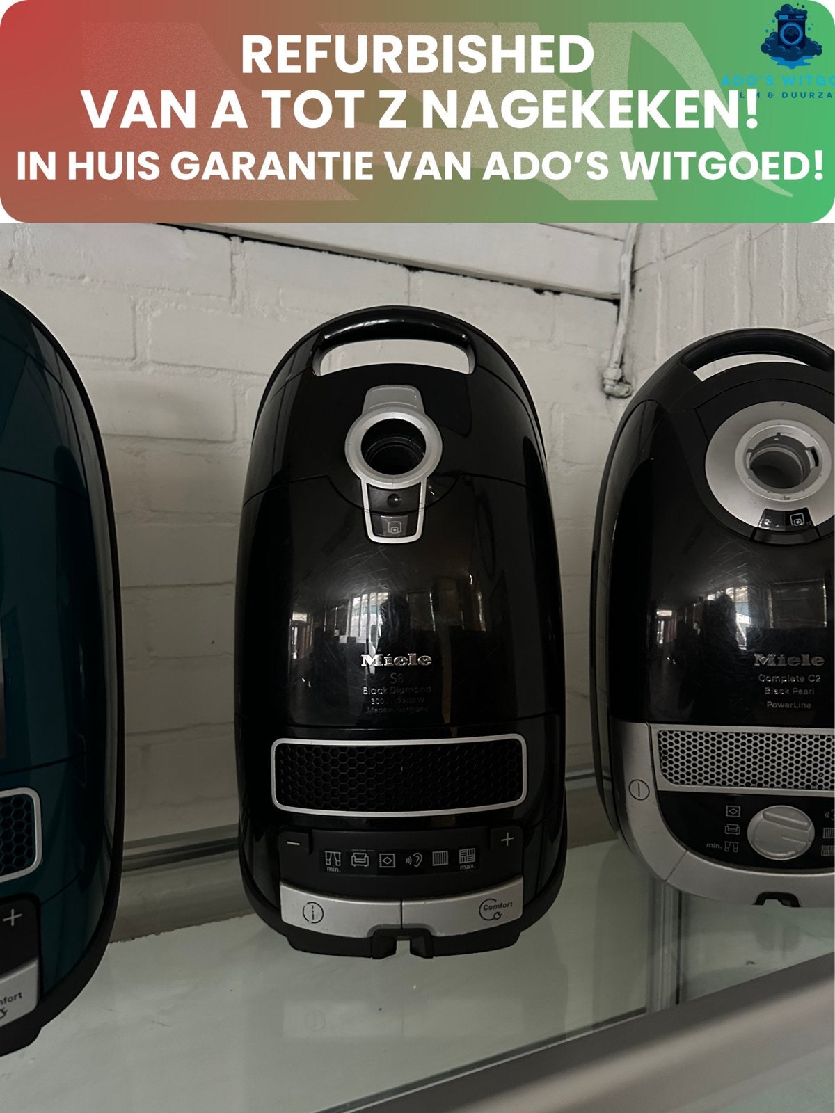 MIELE S8 Black Diamond 2200w Sledestofzuiger, Stofzak, MIELE, Info@adoswitgoed.nl, Kamerlingh Onnestraat 8, Wijchen