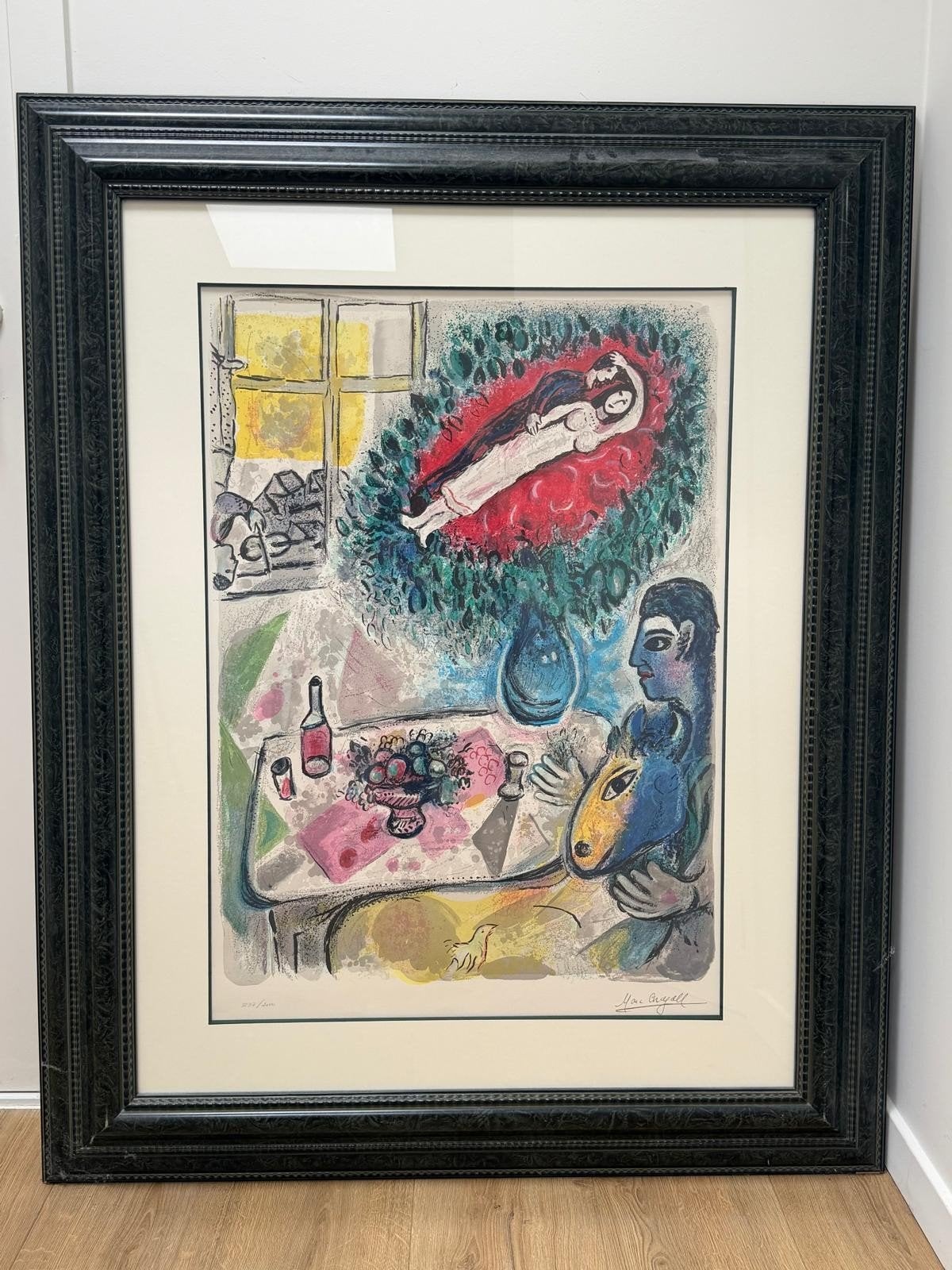 Marc Chagall - Handgetekende 26-kleuren lithografie, 1985, Ophalen