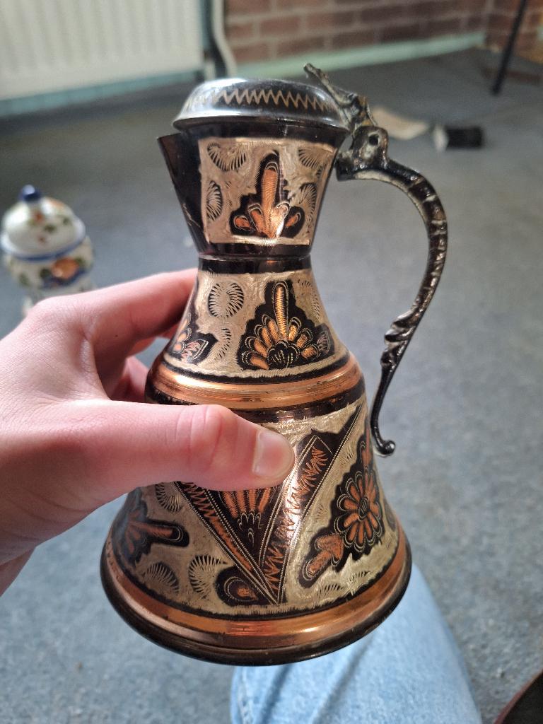 turkse kopere handgemaakte pot, Antiek en Kunst, Antiek | Koper en Brons, Ophalen, Koper