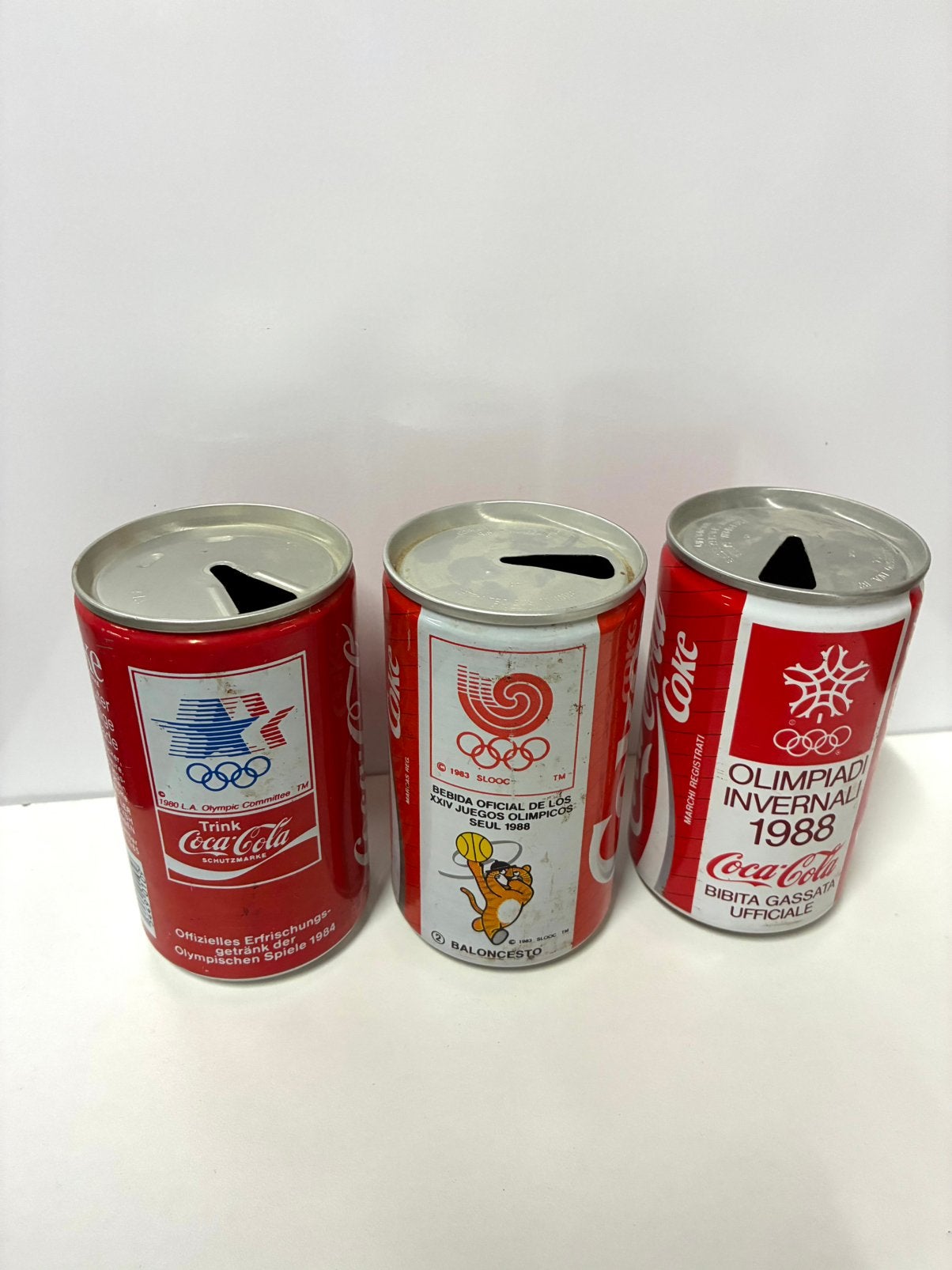 Prachtige vintage Olympische spelen blikken, Ophalen of Verzenden, Zo goed als nieuw, Gebruiksvoorwerp