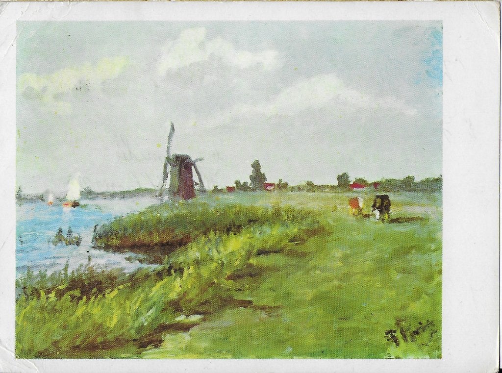 Tk5 ansichtkaart voetschilder p molenveld kunstkaart removos, Verzamelen, Ansichtkaarten | Themakaarten, Ophalen of Verzenden