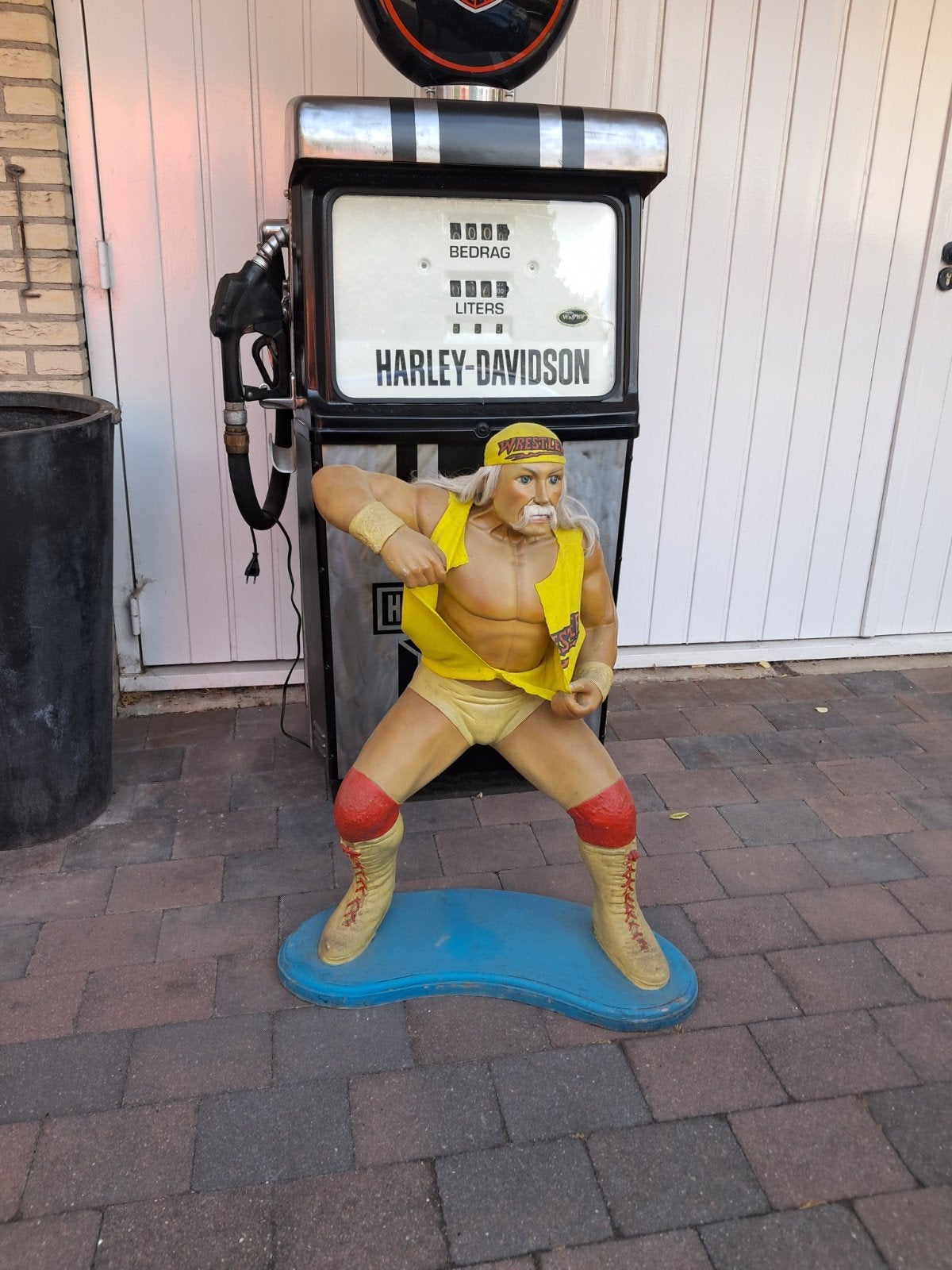 Hulk Hogan oud USA beeld 88cm zeldzaam schaal 1/2 gebruikt, Ophalen, Eu, Gebruikt, Actiefiguur of Pop