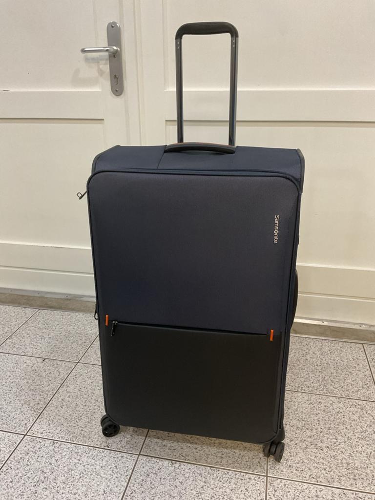 Samsonite Spinner 79 Uitbreidbare Koffer -, Ophalen, 30 cm of meer, Blauw, 80 cm of meer