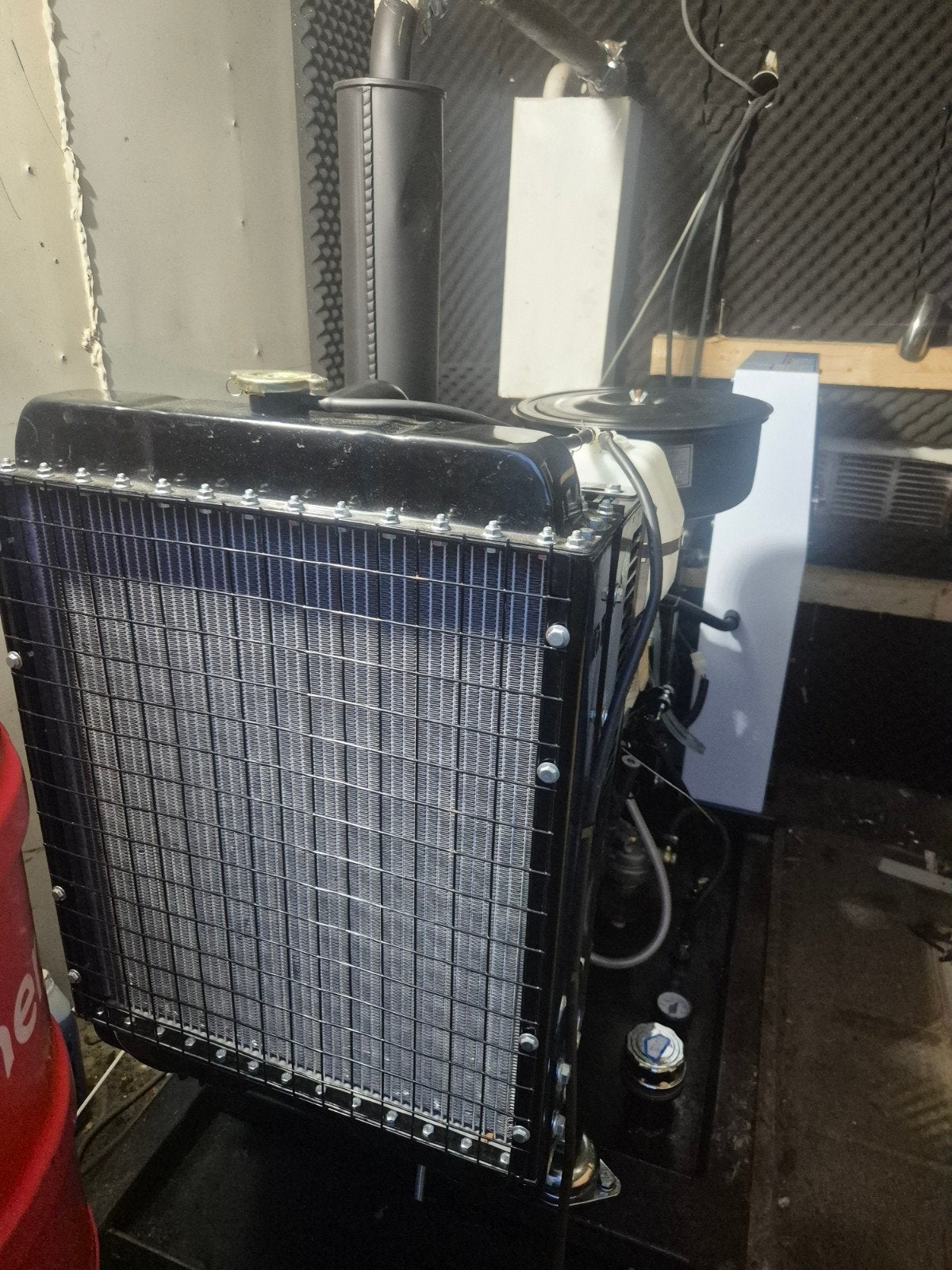 bauwer 30kva aggregaat generator 13uur gelopen, Ophalen, Elektrisch startend, Dieselolie, Zo goed als nieuw