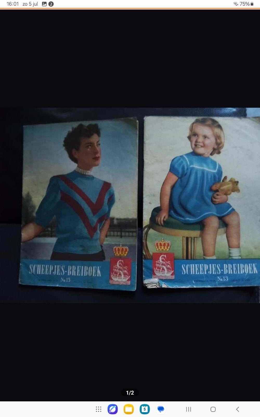 Vintage Scheepjeswol Breiboeken - Nrs. 13 & 15, Ophalen of Verzenden, Gebruikt, Patroon of Boek