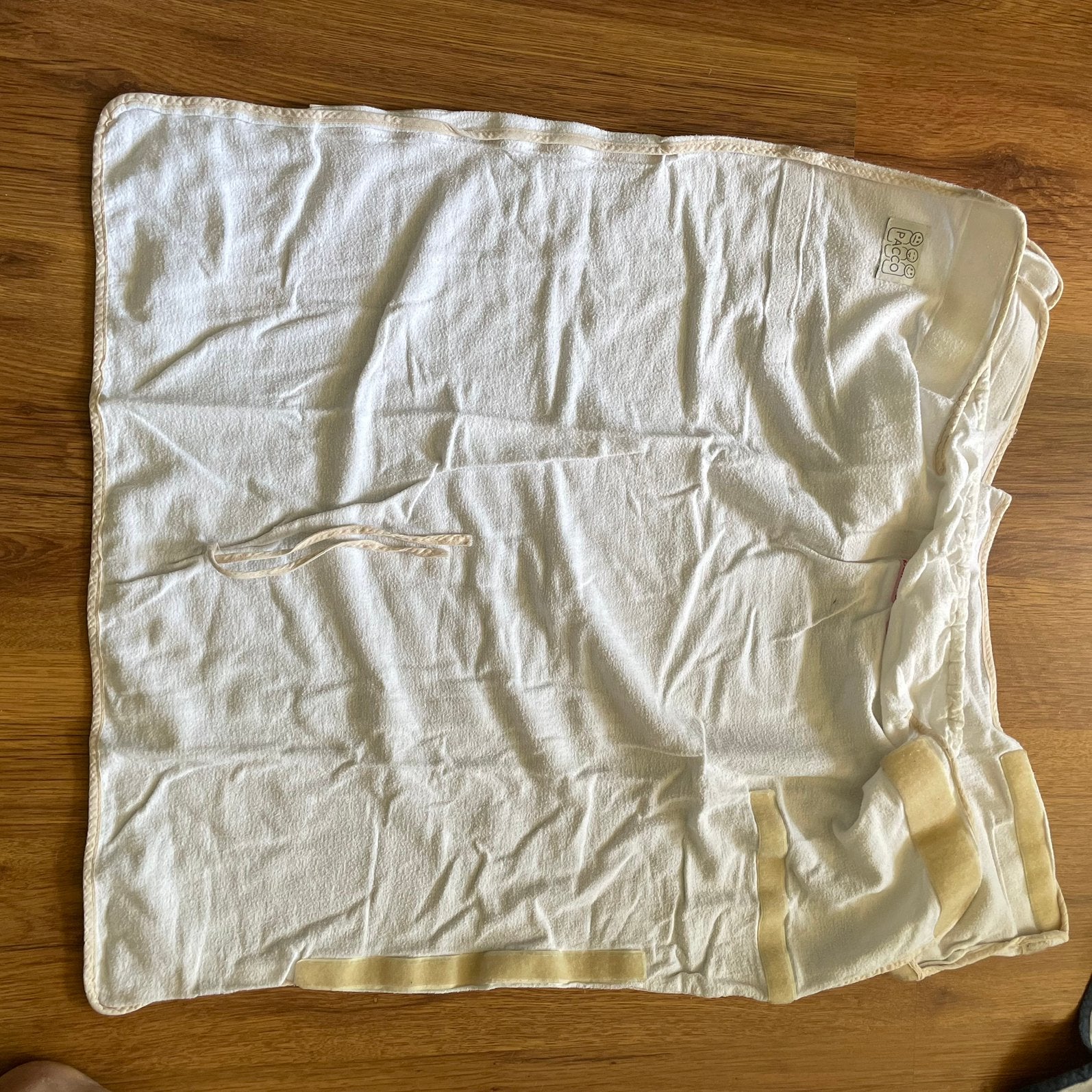 Pacco inbakerdoek wit, Ophalen, Gebruikt, Minder dan 70 cm, Bakerzak of Bakerdoek