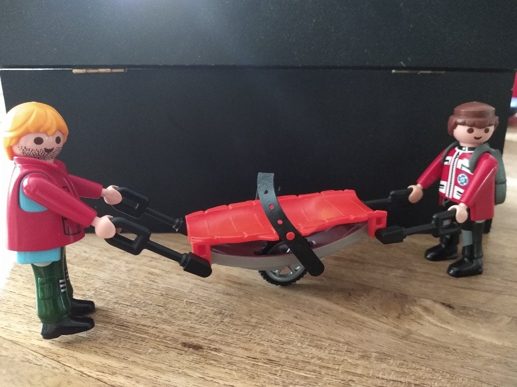 Playmobil 5430 Reddingsteam met brancard, Kinderen en Baby's, Losse onderdelen, Ophalen of Verzenden, Zo goed als nieuw, Figuren