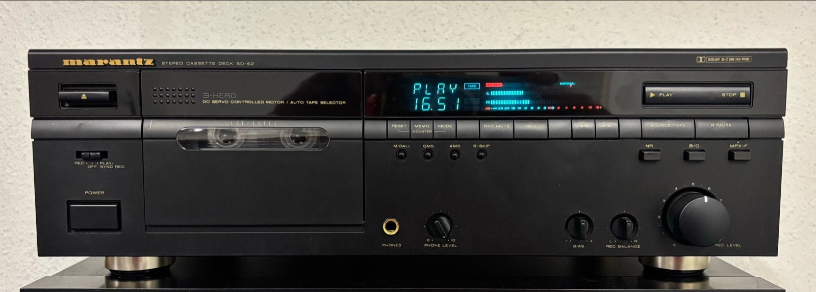 Marantz SD-62 Stereo Cassettedeck, Ophalen of Verzenden, Enkel, Marantz, Tiptoetsen
