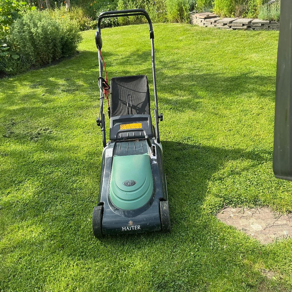 Grasmaaier Hayter, Tuin en Terras, Grasmaaiers, Ophalen, Cirkelmaaier, Gebruikt, Elektrische grasmaaier