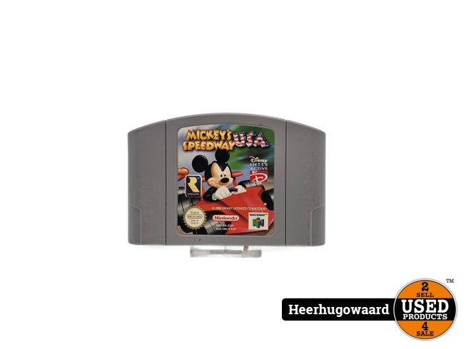 Nintendo 64 Game: Mickey's Speedway USA Losse Cartridge, Nintendo, Zo goed als nieuw, Support@nintendo.com, 11-1 Hokotate-cho, Kamitoba, Minami-ku
Kyoto 601-8501
Japan