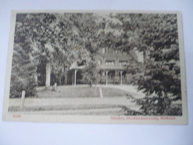 breda - ginneken boswachters woning mastbosch gelopen 1918, Verzenden, Voor 1920, Gelopen, Noord-Brabant